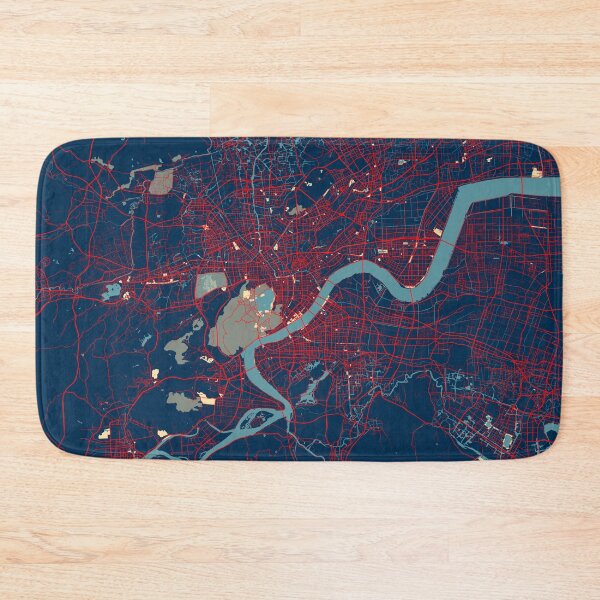 Item preview, Hangzhou City Map of Zhejiang, China - Hope designed and sold by deMAP.