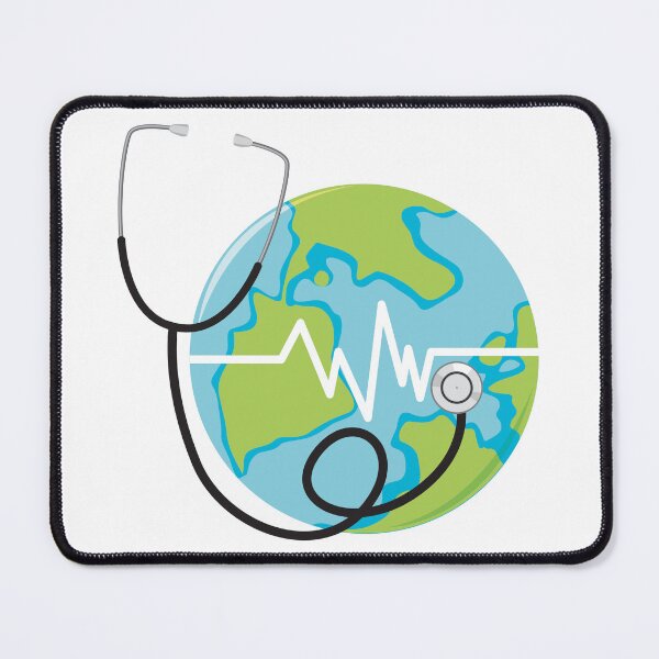Item preview, earth globe stethoscope designed and sold by wafa80.