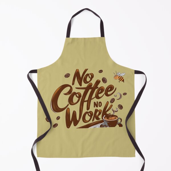 Item preview, Coffee with text 'No coffee no work' designed and sold by Tomasz Siennicki.
