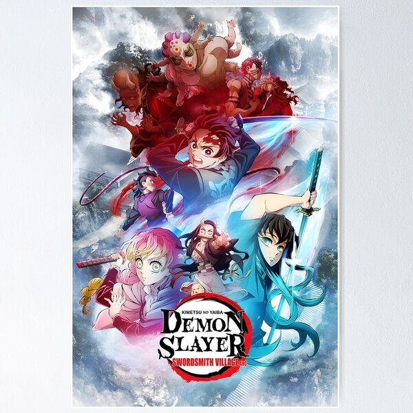 Aperçu de l'œuvre Demon Slayer Kimetsu no Yaiba Demon Slayer - Photo de couverture créée et vendue par MalakShams.