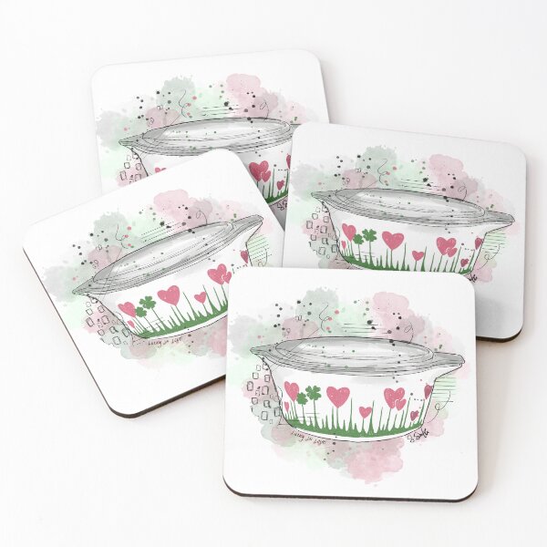 Item preview, Vintage Pyrex Lucky In Love Bowl designed and sold by thegoodmoonart.