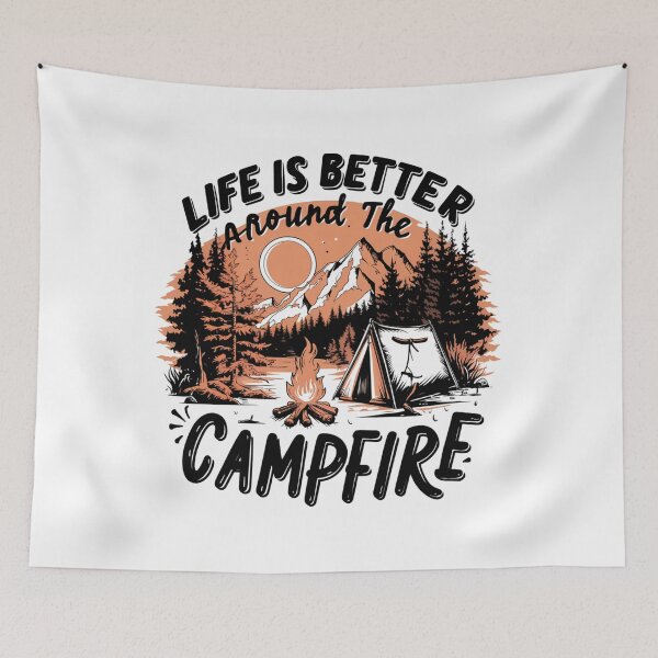Item preview, Life is better around the campfire designed and sold by Lunarweave.