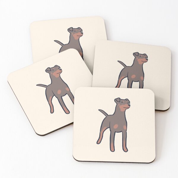 Item preview, Chocolate german pinscher dog designed and sold by Mayarart.
