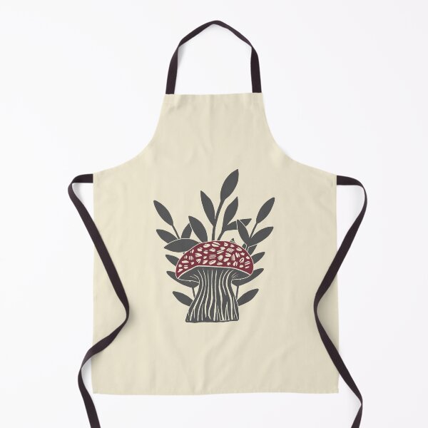 Item preview, Mushroom and Leaves, Gray designed and sold by DuckyRubin.