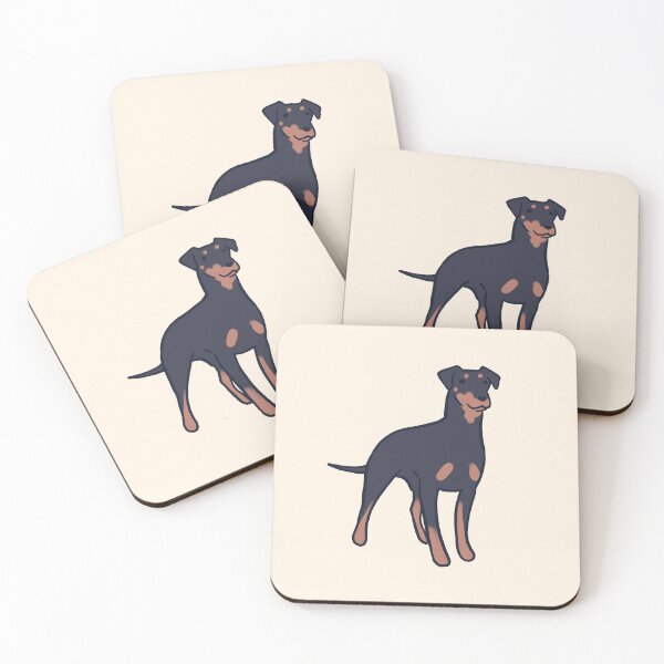 Item preview, german pinscher dog illustration  designed and sold by Mayarart.