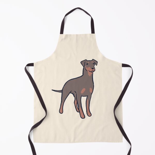 Item preview, Cute chocolate german pinscher dog illustration  designed and sold by Mayarart.
