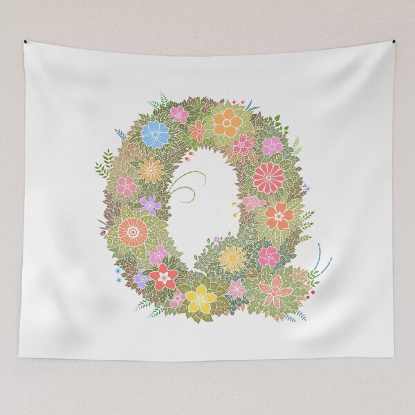 Artikelvorschau, Blumenbuchstabe „Q“ WeArePrettierThanFlowers entworfen und verkauft von birthflower.