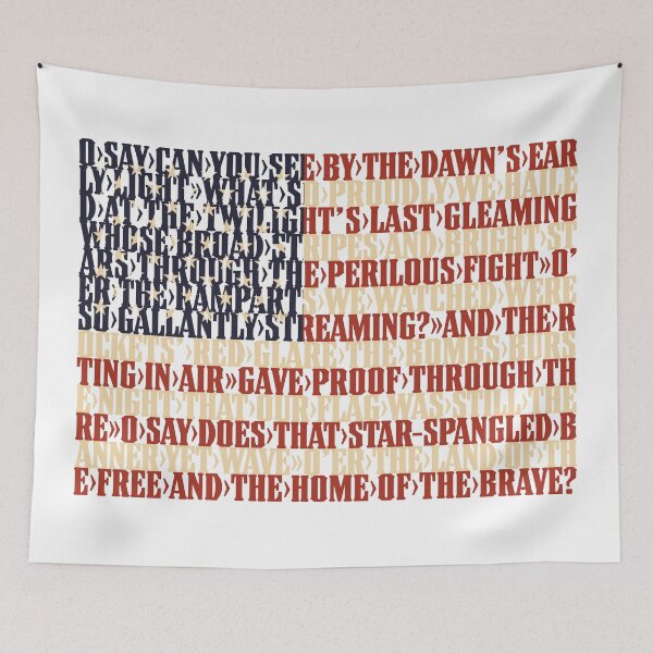 Item preview, USA national anthem flag - The Star-Spangled Banner designed and sold by DFA.