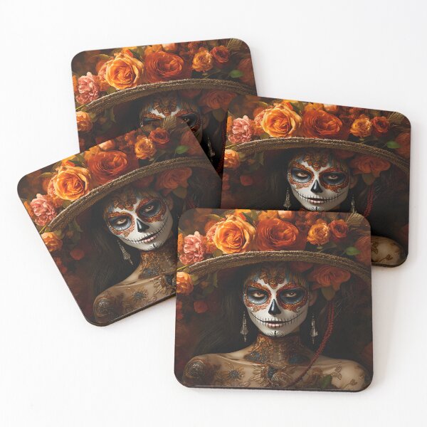 Item preview, Floral Elegance Catrina's Mesmerizing Look on the Day of the Dead designed and sold by DarkScienses.