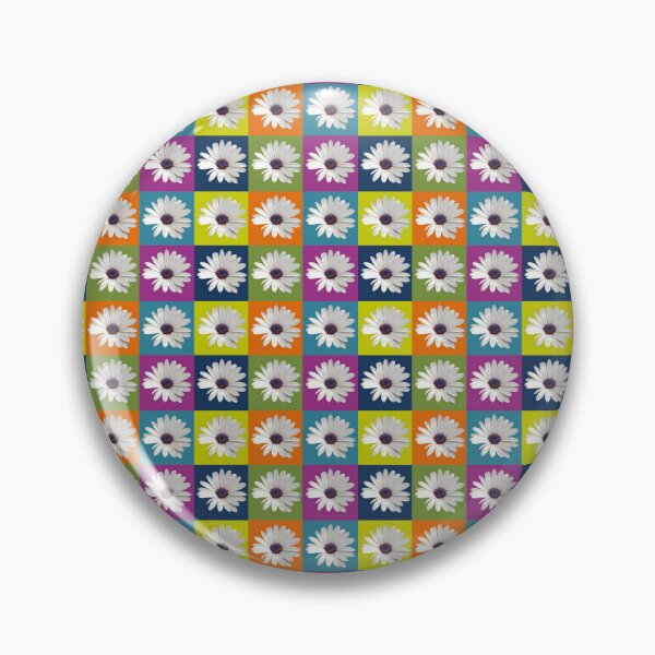 Item preview, White African Daisy Collage Patchwork Background 1 designed and sold by taiche.