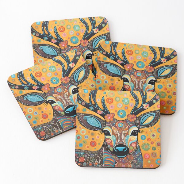 Item preview, Folk Art deer designed and sold by Colin Bentham.