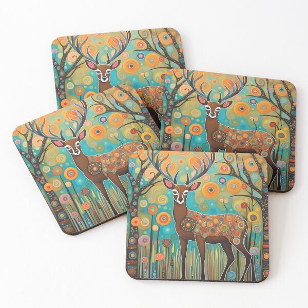 Item preview, Folk Art deer designed and sold by Colin Bentham.