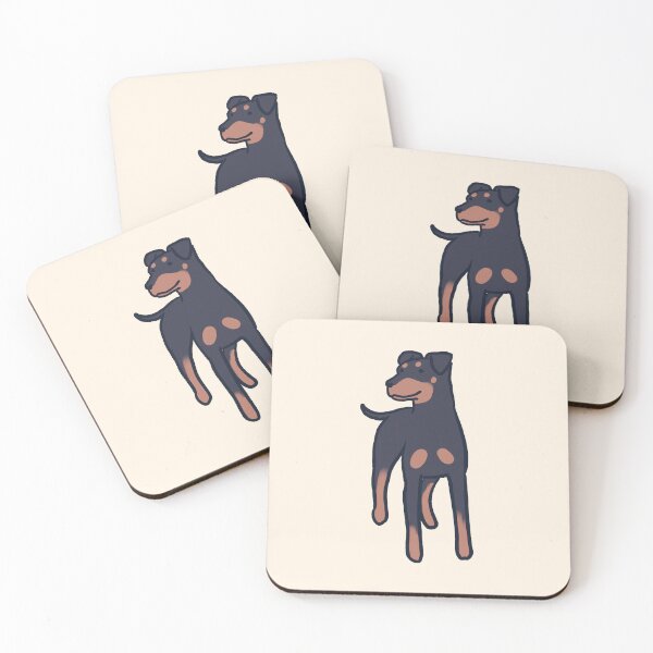 Item preview, Cute german pinscher dog illustration  designed and sold by Mayarart.