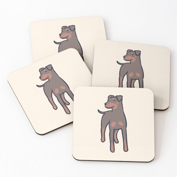 Item preview, Cute german pinscher dog art  designed and sold by Mayarart.