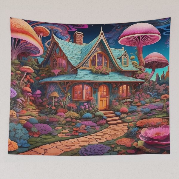 Item preview, Feelin' Groovy Hippie House - 4 designed and sold by nyathiwa.