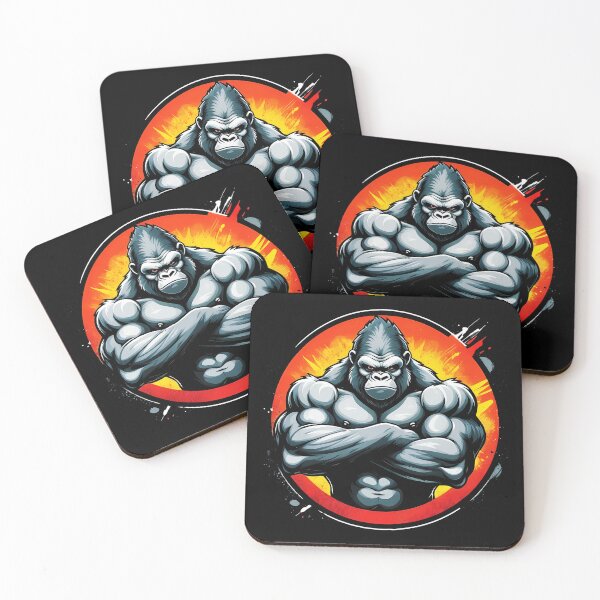 Item preview,  Funny Gorilla Chest TShirt, Gorilla Graphic Tee -  designed and sold by deluxelion.