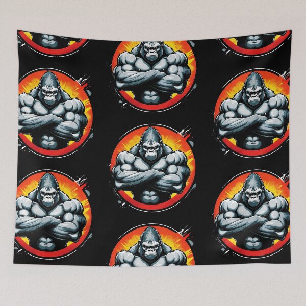 Item preview,  Funny Gorilla Chest TShirt, Gorilla Graphic Tee -  designed and sold by deluxelion.