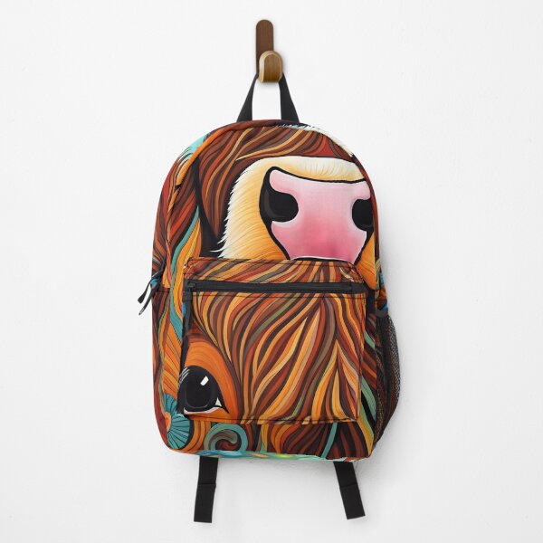 Item preview, Folk Art Highland Cow designed and sold by Colin Bentham.