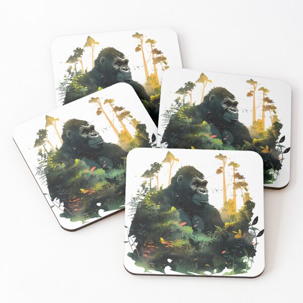Item preview, gorilla in jungle designed and sold by maniabx.