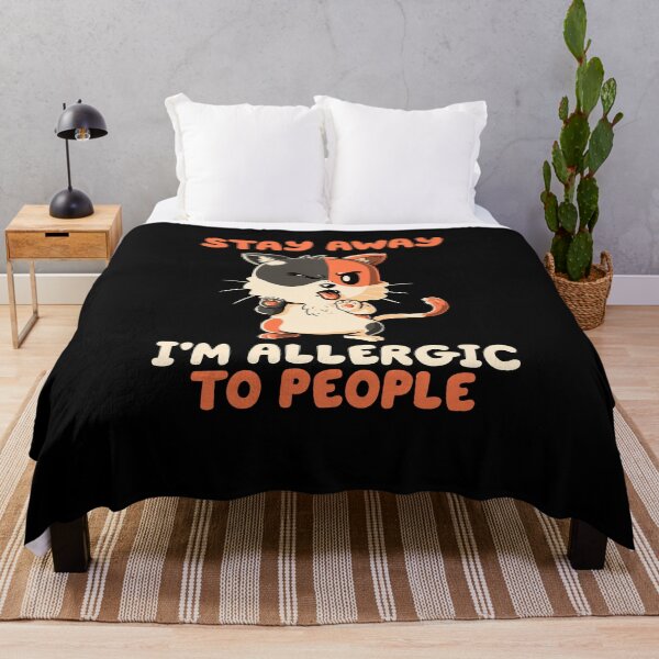 Item preview, Allergic to People - Funny Grumpy Cat Cute Sarcasm Gift designed and sold by koalateess.