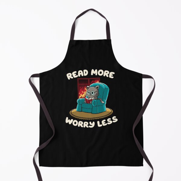 Item preview, Read More Worry Less - Funny Book Cat Cute Sarcasm Gift designed and sold by koalateess.