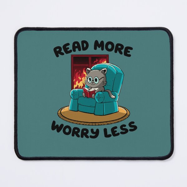 Item preview, Copy of Read More Worry Less - Funny Book Cat Cute Sarcasm Gift designed and sold by koalateess.