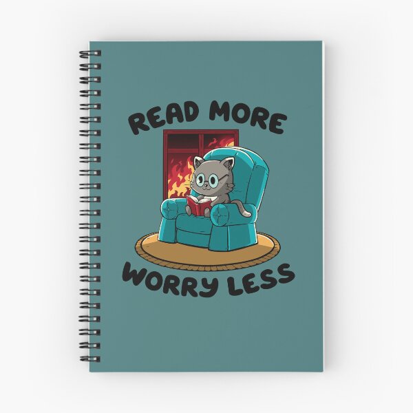 Item preview, Copy of Read More Worry Less - Funny Book Cat Cute Sarcasm Gift designed and sold by koalateess.