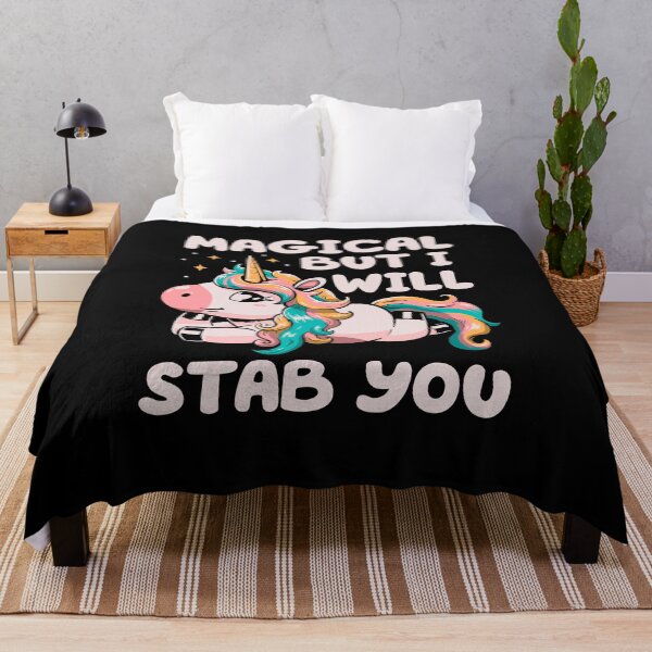 Item preview, Magical But Will Stab You - Funny Unicorn Cute Sarcasm Gift designed and sold by koalateess.