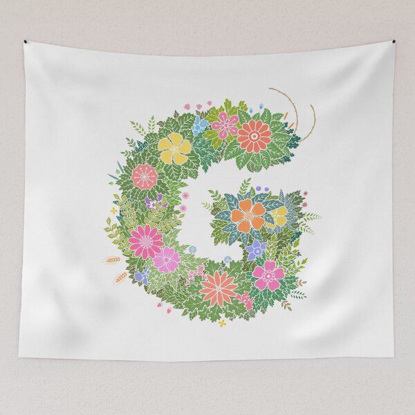 Artikelvorschau, Blumenbuchstabe „G“ WeArePrettierThanFlowers entworfen und verkauft von birthflower.