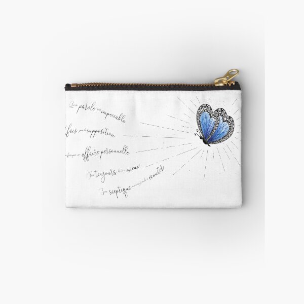 Item preview, Poster of Toltec agreements N°5 Blue Butterfly designed and sold by Audrey Janvier | AJD.