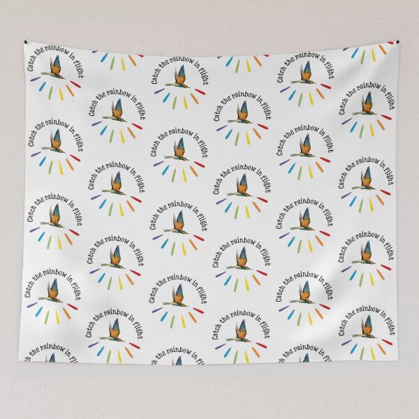 Item preview, Rainbow bee-eater, Catch the rainbow in flight, gifts for bird lovers and ornitologists (colorful beams) designed and sold by alczar.