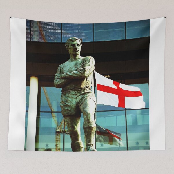 Item preview, Bobby Moore Statue England Flag Wembley Stadium designed and sold by AndyEvansPhotos.