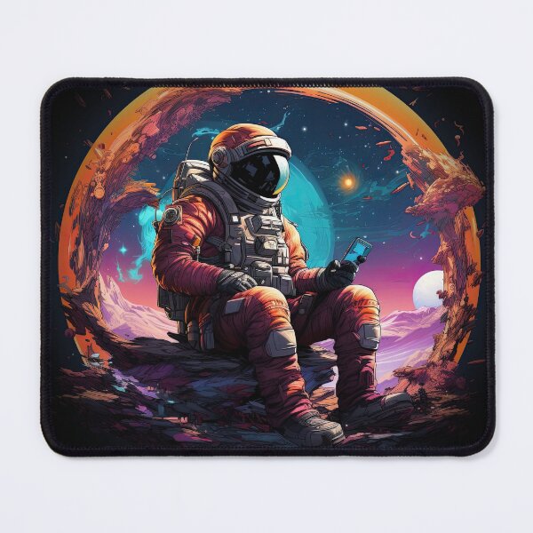 Item preview, Austronaut Checking Phone designed and sold by mr-wolf-79.