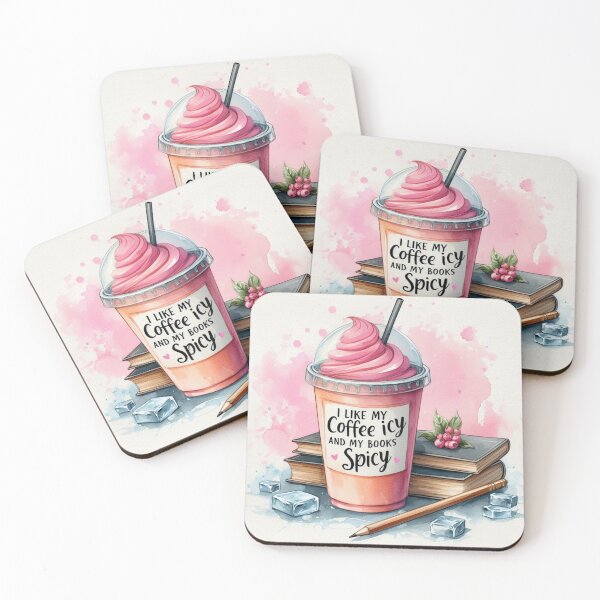 Item preview, I like my coffee icy and my books spicy designed and sold by Thedigital91.