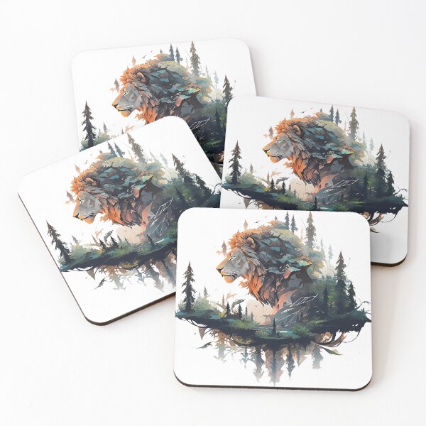 Item preview, lion in forest designed and sold by maniabx.