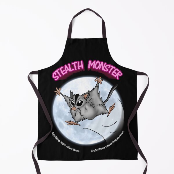 Item preview, Stealth Monster Sugar Glider with pink text designed and sold by Vince Steele.