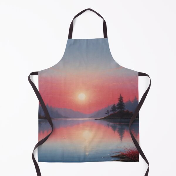 Item preview, Twilight Tranquility: A Peaceful Waterscape with Silhouetted Trees designed and sold by Animepic222.
