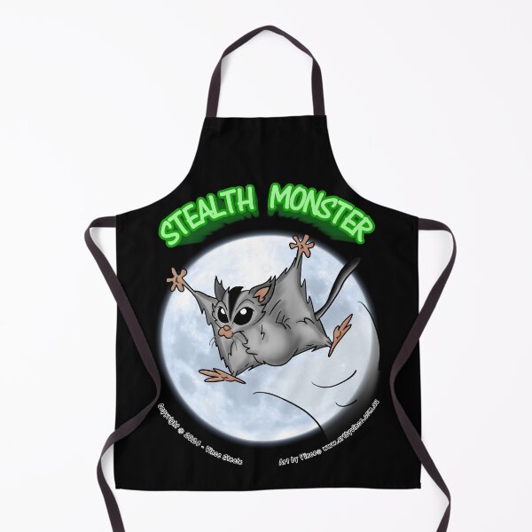 Item preview, Stealth Monster Sugar Glider with green text designed and sold by Vince Steele.