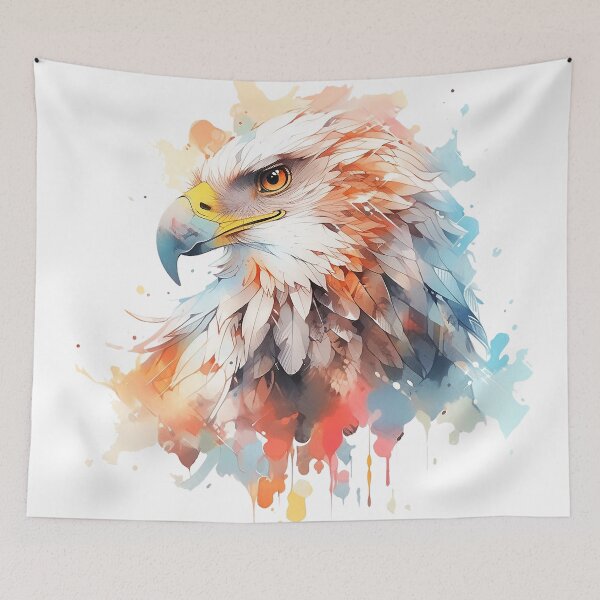 Item preview, watercolor eagle designed and sold by maniabx.