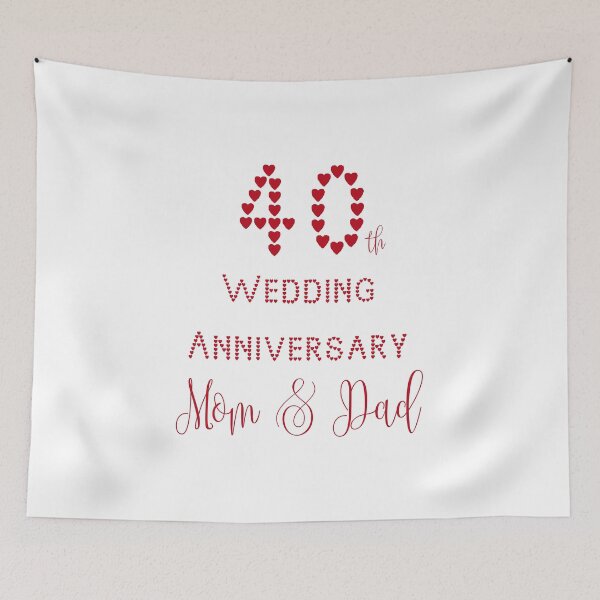 Item preview, Ruby Wedding 40th Wedding Anniversary Parents designed and sold by URSparklingShop.