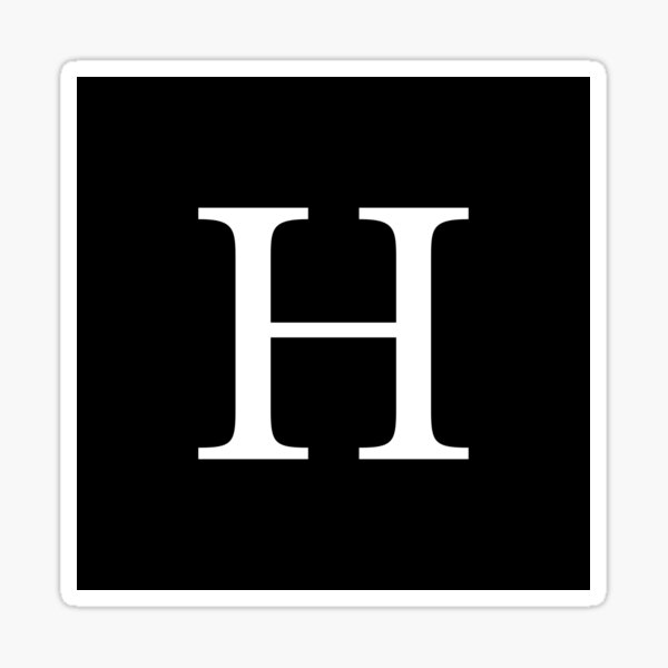 Artikel-Vorschau von Schwarzes grundlegendes Monogramm H, designt und verkauft von rewstudio.
