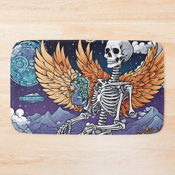 Item preview, Mystic Winged Skeleton Ego Death designed and sold by Ashley's Art Shoppe.