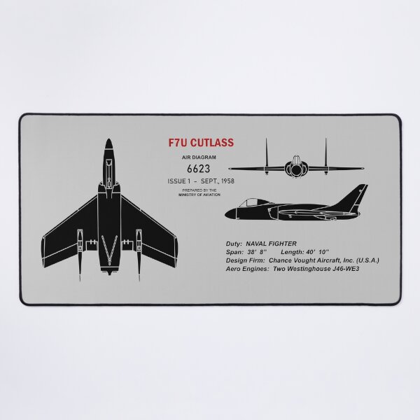 Item preview, F7U Cutlass Recognition Poster designed and sold by rogue-design.