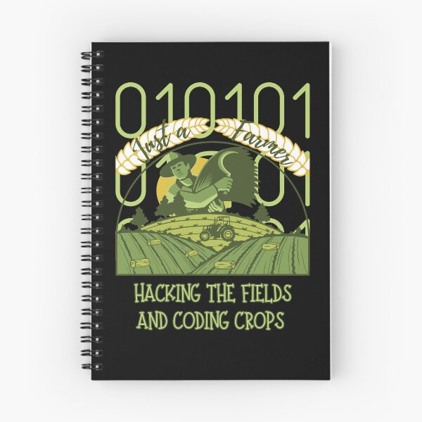 Item preview, Just A Farmer Hacking Fields and Coding Crops designed and sold by ZenZooVibes.