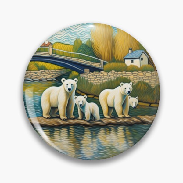 Item preview, Animal Cutest White Bear Family At River Bend Zoo Pals  designed and sold by sportsimpact.