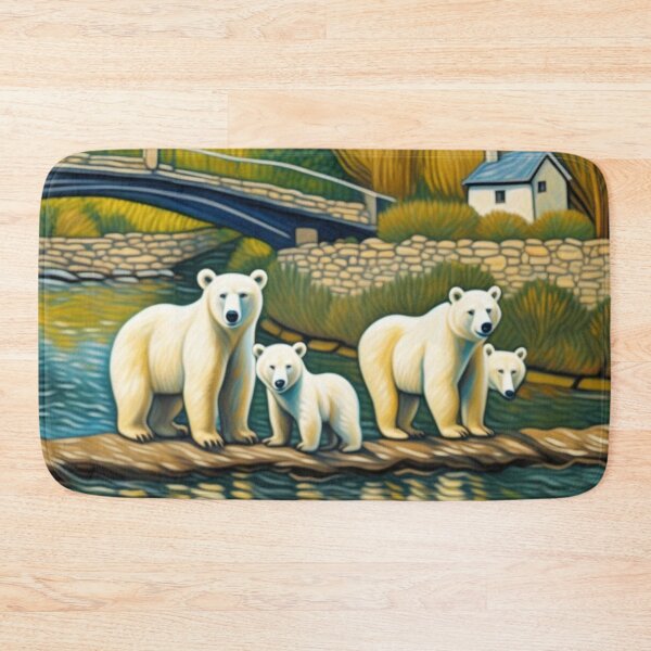 Item preview, Animal Cutest White Bear Family At River Bend Zoo Pals  designed and sold by sportsimpact.