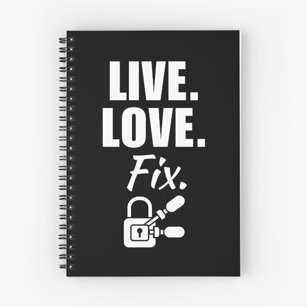 Item preview, Live, love, fix. Funny locksmith job or profession quote or saying for dad or husband birthday designed and sold by NBSStore.