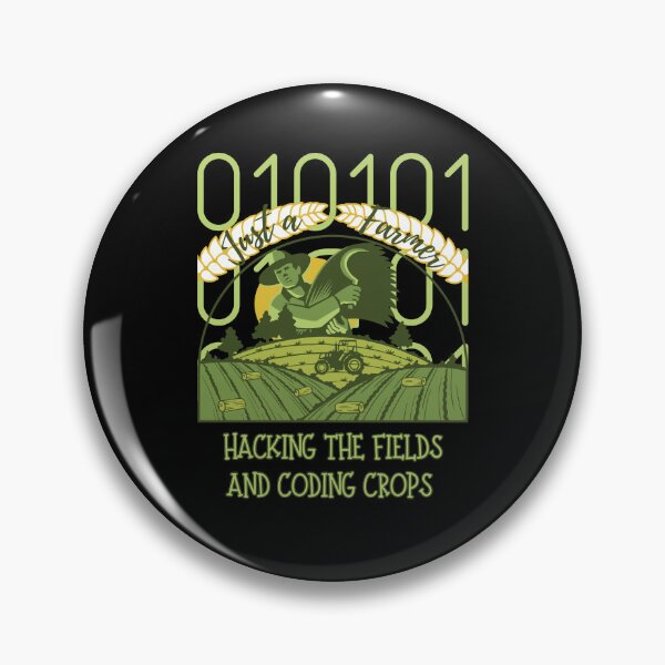 Item preview, Just A Farmer Hacking Fields and Coding Crops designed and sold by ZenZooVibes.