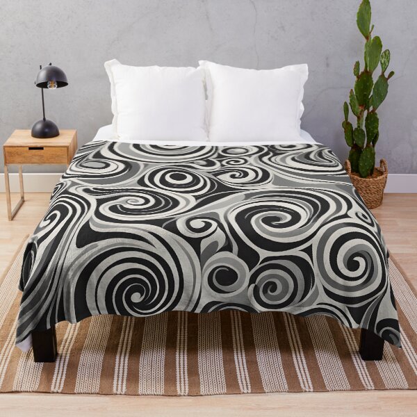 Item preview, Mid-century modern,  Fluid Shapes, Black, White designed and sold by Prints and Lifestyle.