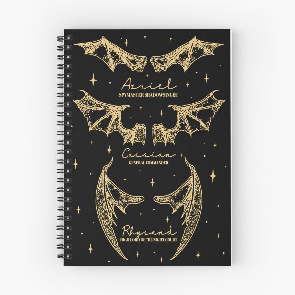 Item preview, Golden Bat Boys ACOTAR Bookish alas diseño Rhysand Cassian Azriel designed and sold by marinaeloise.